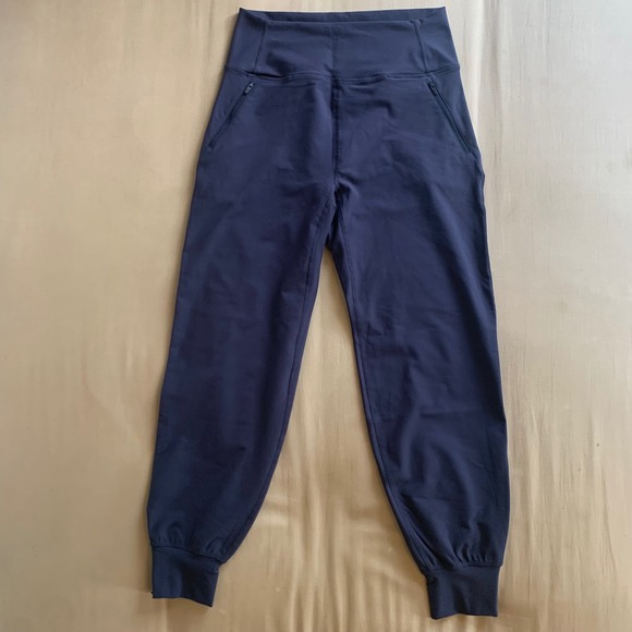 Peloton Pants - NWT Peloton Cadent Jogger Pants Navy Blue High Rise Slim Fit Womens L Activewear
